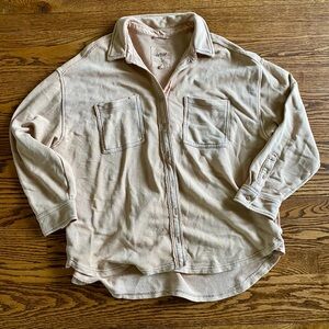 NWOT aerie button up sweatshirt
